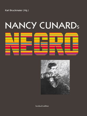 cover image of Nancy Cunards Negro
